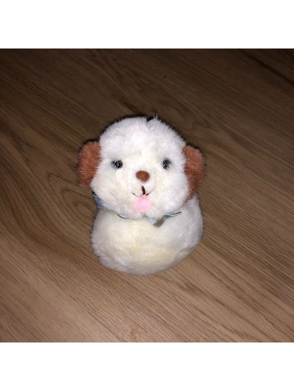 VINTAGE APPLAUSE 1988 MORGAN INC FUR BALLS SOFT PLUSH DOG PUPPY BROWN WHITE